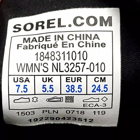 Sorel Out 'N About Plus Lace Sneaker Suede Waterproof Sneakers Women's Size 7.5 - Picture 12 of 12